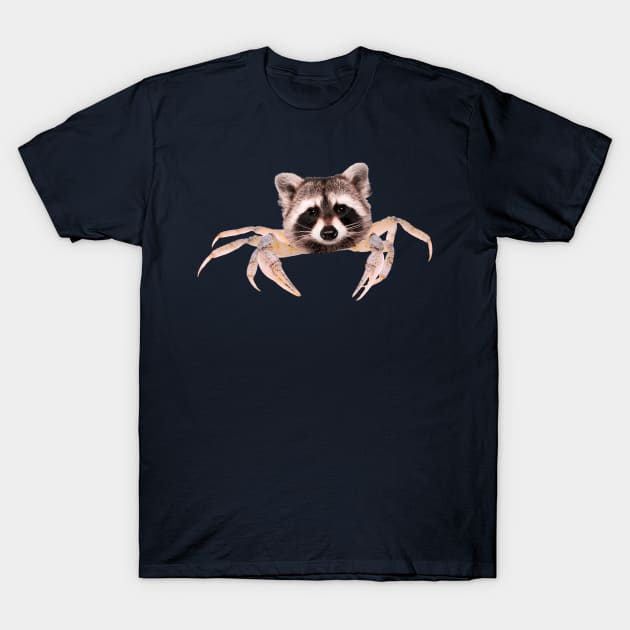 Crab Raccoon T-Shirt by AmuseThings